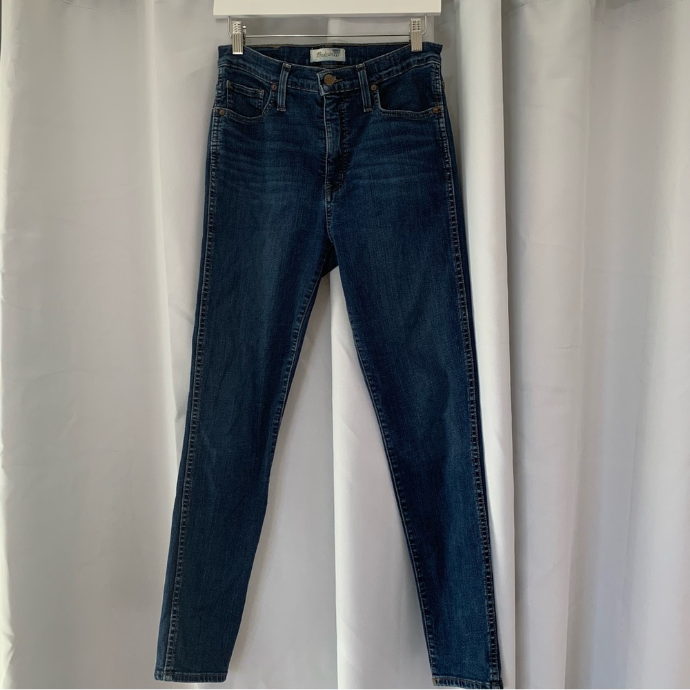 Madewell Women’s 10” High-Rise Skinny Jeans size 29 Dark Wash Denim READ!